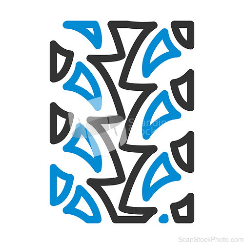 Image of Bike Tyre Print Icon