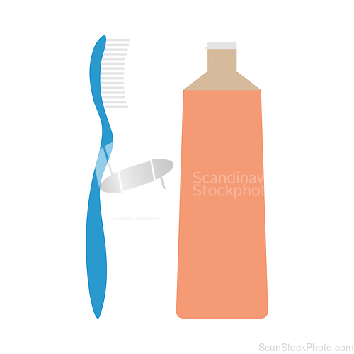 Image of Toothpaste And Brush Icon