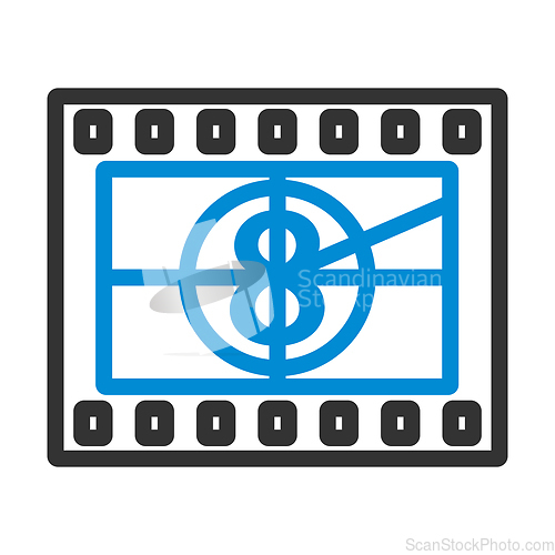 Image of Movie Frame With Countdown Icon