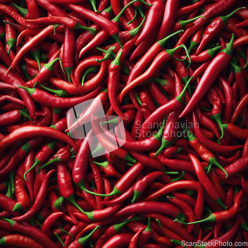 Image of Red chilli peppers texture background