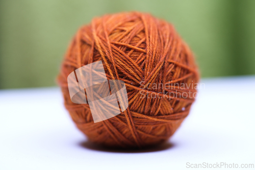 Image of Orange ball of wool