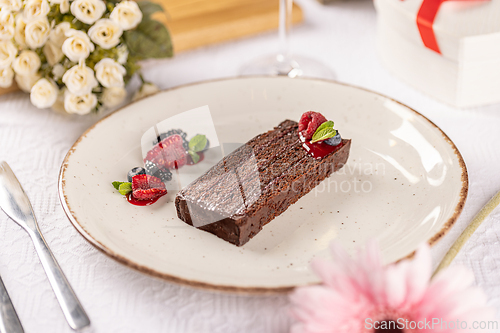 Image of Delicious chocolate cake