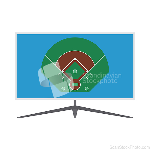 Image of Baseball Tv Translation Icon