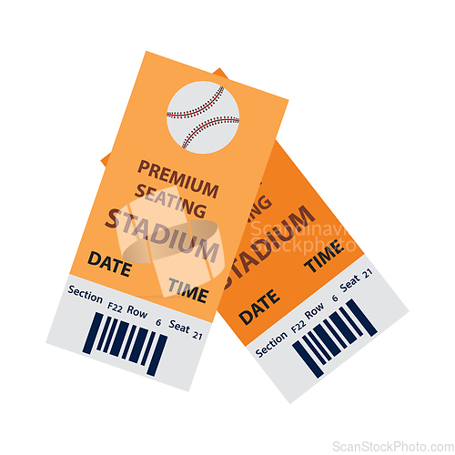 Image of Baseball Tickets Icon