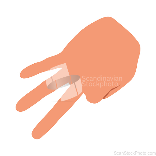 Image of Baseball Catcher Gesture Icon