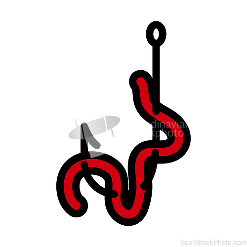 Image of Icon Of Worm On Hook