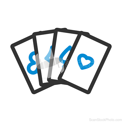 Image of Set Of Four Card Icons