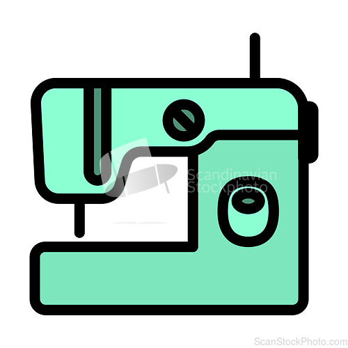 Image of Modern Sewing Machine Icon