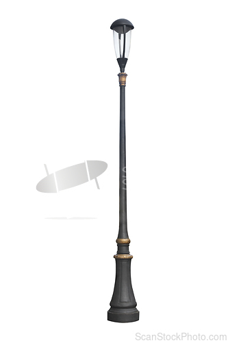 Image of Street lamppost, isolated over white
