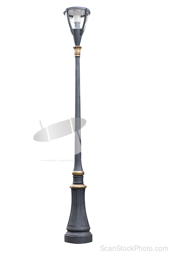 Image of Street lamppost, isolated over white