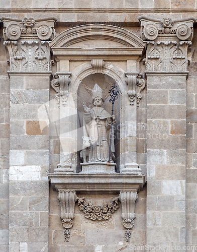 Image of Statue on Saint Mary's Cathedral in Lugo