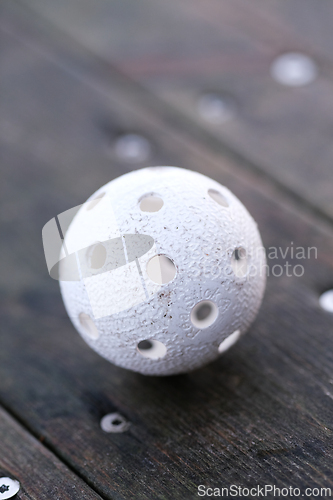 Image of A floorball ball