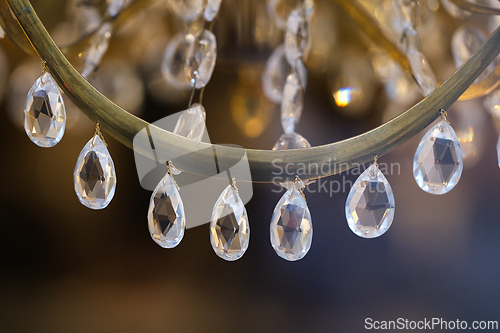 Image of Crystals on a chandelier