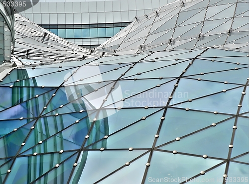 Image of Glass building roof