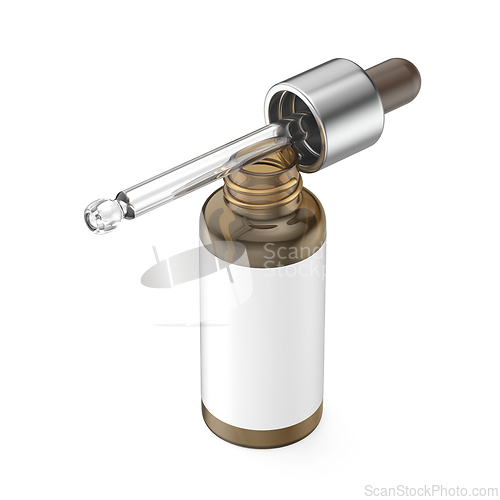 Image of Brown glass dropper bottle with pipette