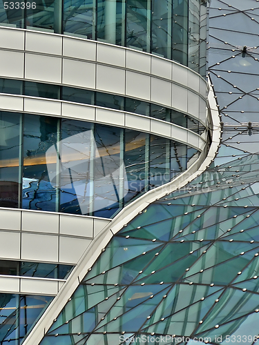 Image of Glass roof reflection