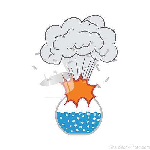 Image of Icon Explosion Of Chemistry Flask