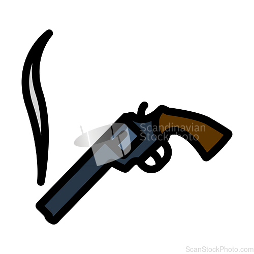 Image of Smoking Revolver Icon