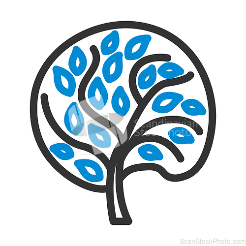 Image of Ecological Tree With Leaves Icon