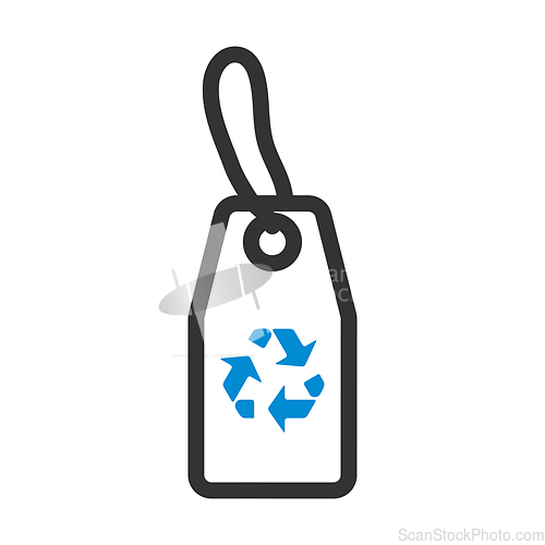 Image of Tag With Recycle Sign Icon