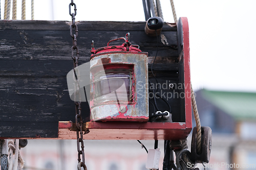 Image of Old vintage ship lantern