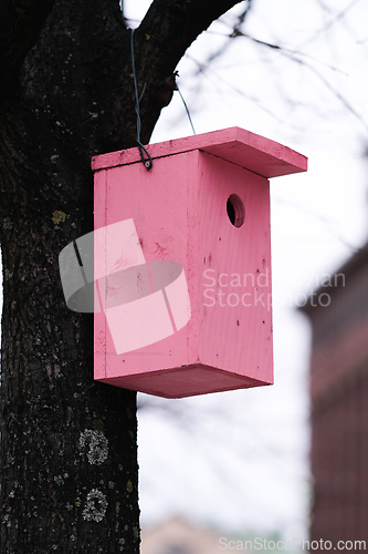 Image of Pink Bird House