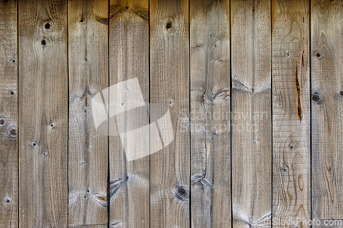 Image of Weathered wooden planks create a rustic backdrop in a natural se