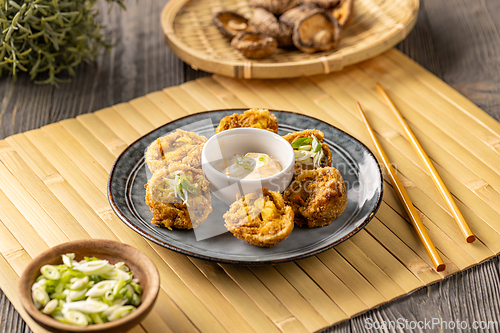 Image of Breaded shiitake mushroom balls