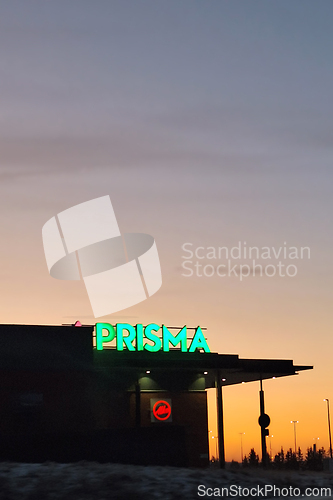 Image of Prisma Store Against Morning Sky