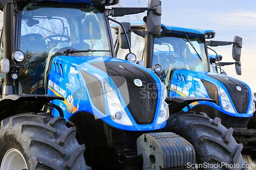 Image of Two New Holland T6 Series Tractors, Detail