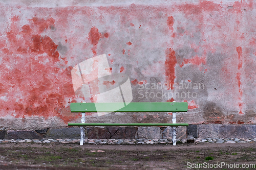 Image of Green bench