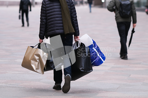 Image of Carrying shopping bags