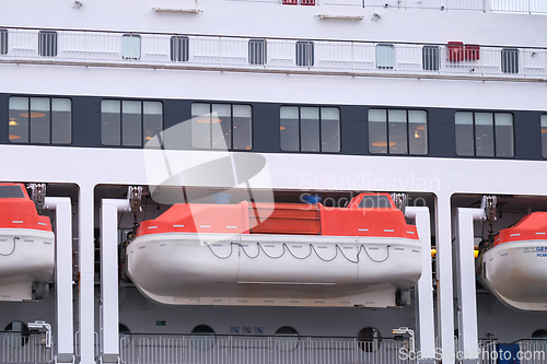 Image of Lifeboat on a ship