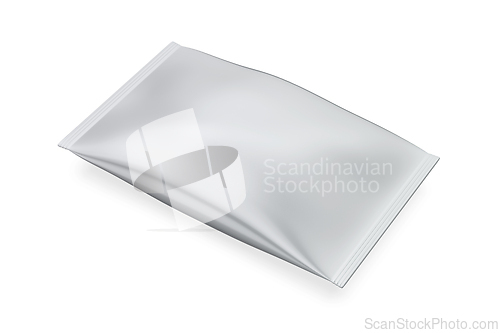 Image of Blank silver foil bag packaging for food