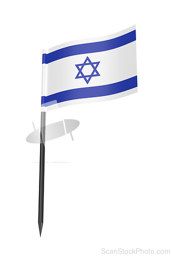 Image of Toothpick with the flag of Israel