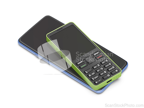 Image of Smartphone and feature phone