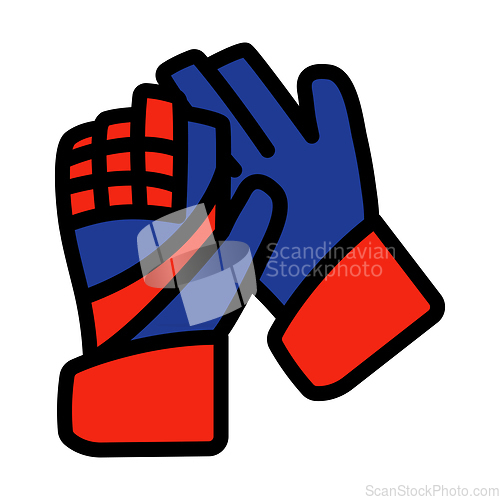 Image of Icon Of Football Goalkeeper Gloves