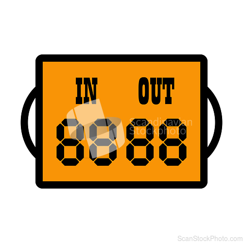 Image of Icon Of Football Referee Scoreboard