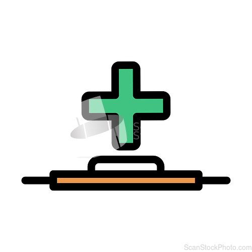 Image of Icon Of Medical Staff Carrying Stretcher