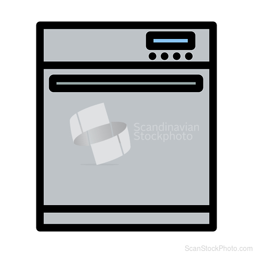 Image of Kitchen Dishwasher Machine Icon