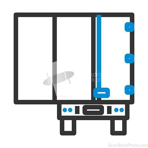 Image of Truck Trailer Rear View Icon