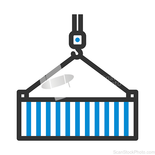 Image of Crane Hook Lifting Container