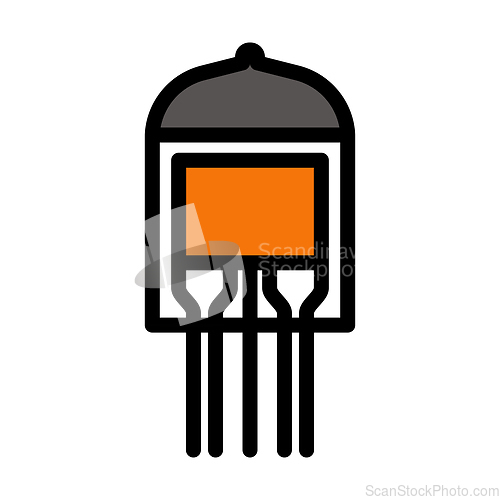 Image of Electronic Vacuum Tube Icon