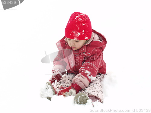 Image of playing with snow