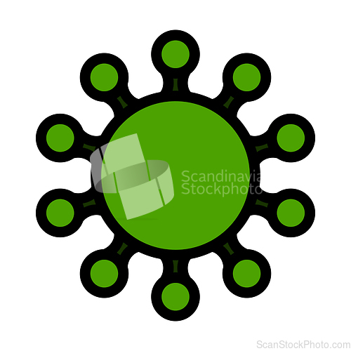 Image of Coronavirus Molecule Icon