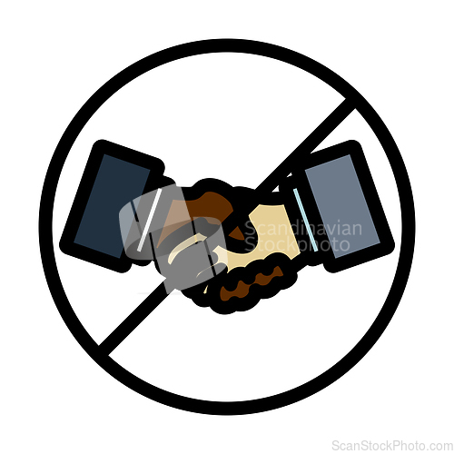Image of No Hand Shake Icon