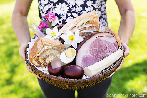 Image of Easter food basket