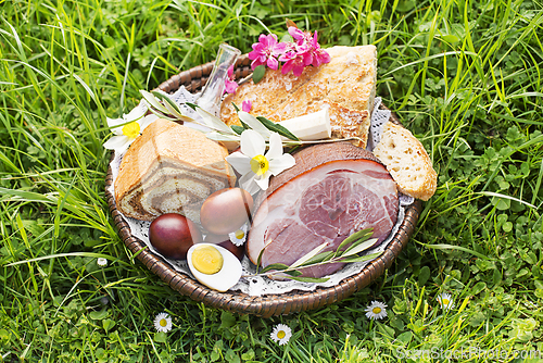 Image of Easter food basket