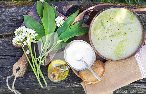 Image of Wild garlic soup