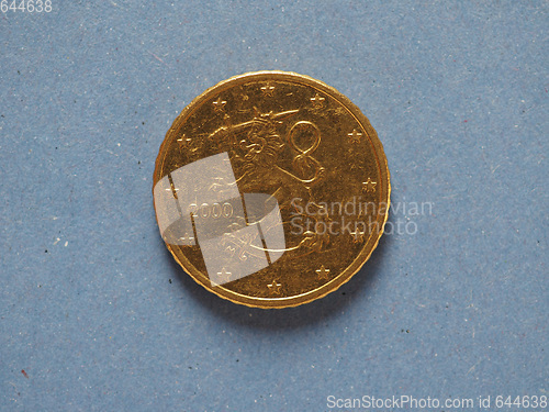 Image of 50 cents coin, European Union, Finland